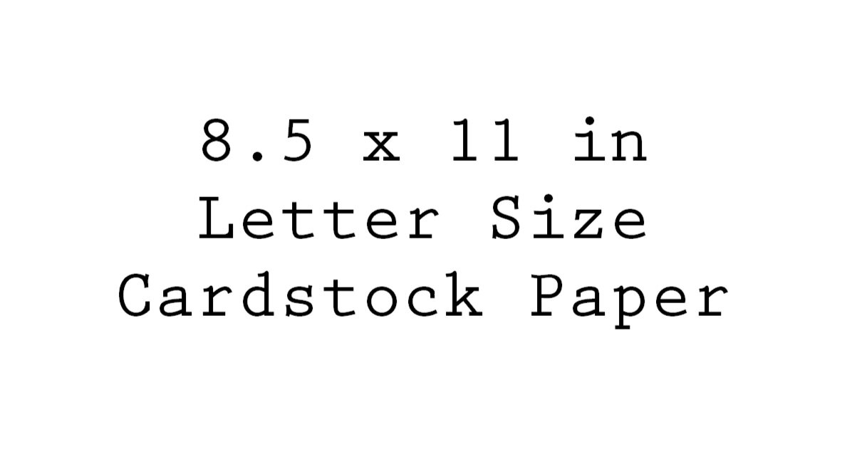 Cardstock Letter Size Printing 8.5 x 11 — New York Digital Copier Solutions
